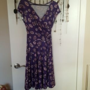 Purple floral dress